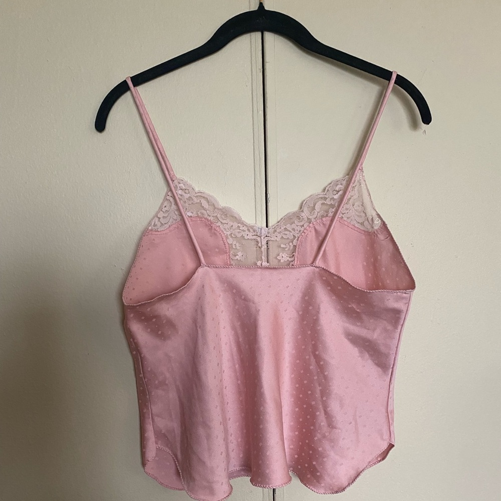 Victoria’s Secret vintage Cottagecore satin lace embroidered cami tank - Picture 2 of 6